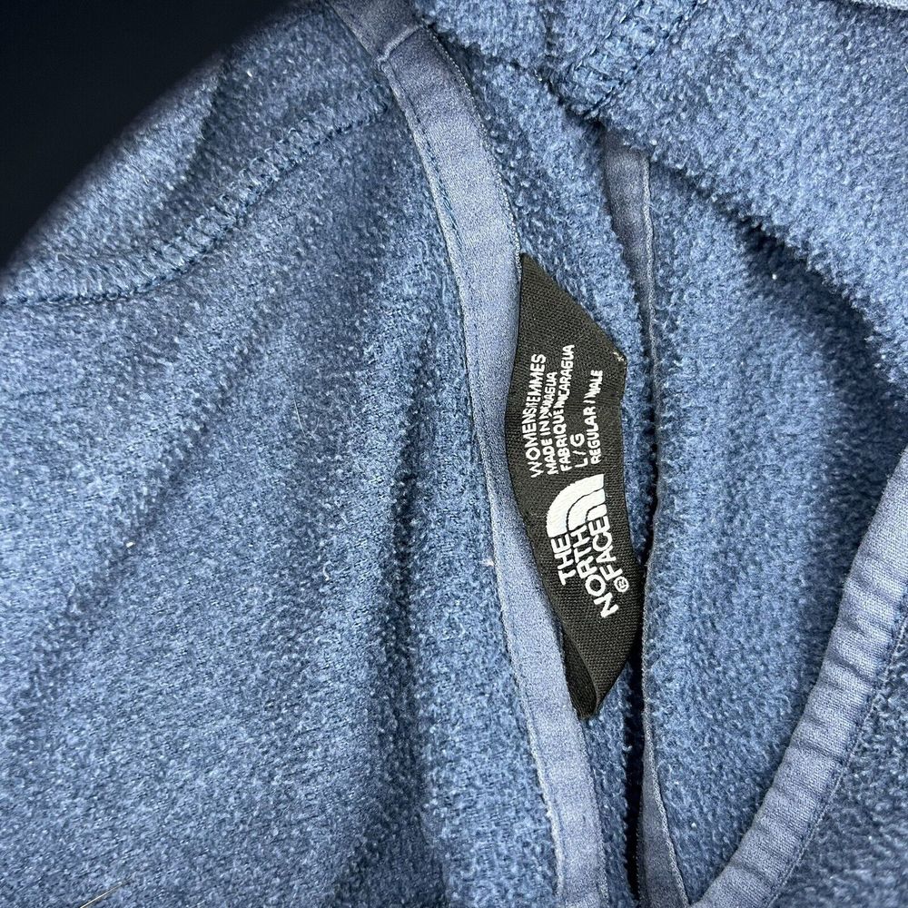 The North Face Womens Canyonland Pullover Hoodie Lrg Blue Thermal Fleece Jacket - Picture 7 of 11